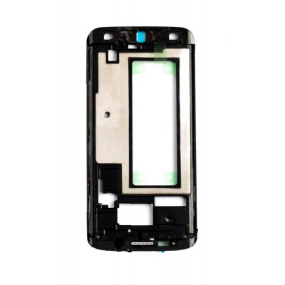 Lcd Frame Middle Chassis For Samsung Galaxy S6 Cdma Black By - Maxbhi Com