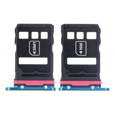 Sim Card Holder Tray For Huawei P40 Pro Blue - Maxbhi Com
