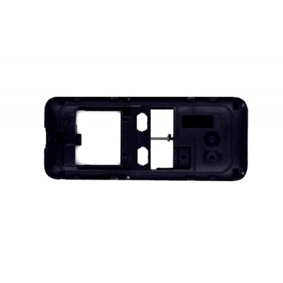Lcd Frame Middle Chassis For Microsoft Nokia 222 Dual Sim Black By - Maxbhi Com