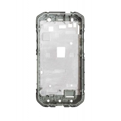 Lcd Frame Middle Chassis For Cat S30 White By - Maxbhi Com