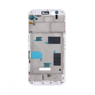 Lcd Frame Middle Chassis For Huawei G7 Plus Silver By - Maxbhi Com