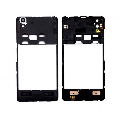 Lcd Frame Middle Chassis For Lenovo A6010 Plus Black By - Maxbhi Com