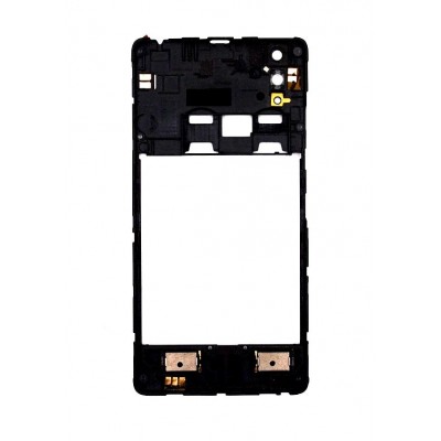 Lcd Frame Middle Chassis For Lenovo A6010 Plus Black By - Maxbhi Com