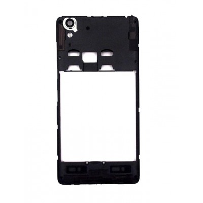 Lcd Frame Middle Chassis For Lenovo A6010 Plus Black By - Maxbhi Com
