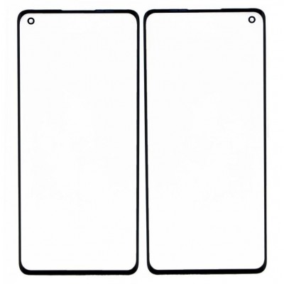 Replacement Front Glass For Oppo Reno 4 Pro Black By - Maxbhi Com
