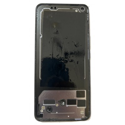 Lcd Frame Middle Chassis For Vivo Iqoo Neo 3 5g Blue By - Maxbhi Com