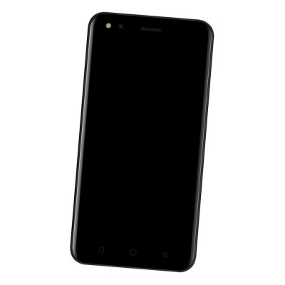 Lcd Frame Middle Chassis For Micromax Canvas 1 Black By - Maxbhi Com