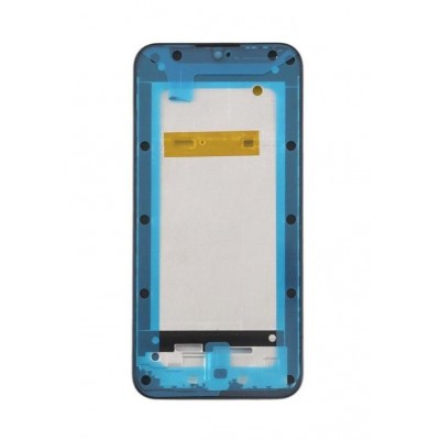 Lcd Frame Middle Chassis For Huawei Enjoy 9e White By - Maxbhi Com