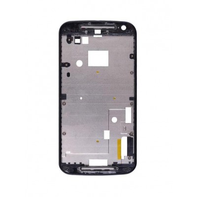 Lcd Frame Middle Chassis For Motorola Moto G2 Dual Sim Black By - Maxbhi Com
