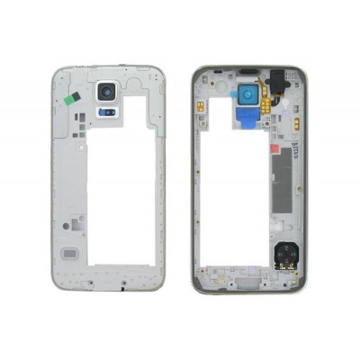 Lcd Frame Middle Chassis For Samsung Galaxy S5 G900 Black By - Maxbhi Com