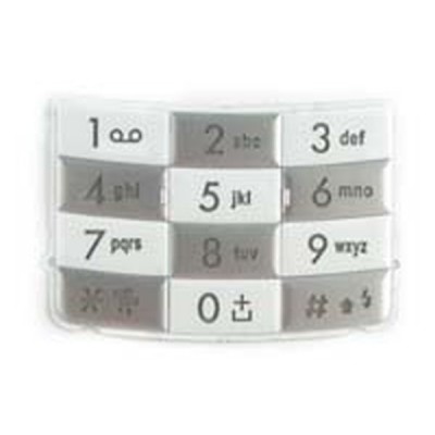 Keypad For LG KG800 Chocolate Phone - White