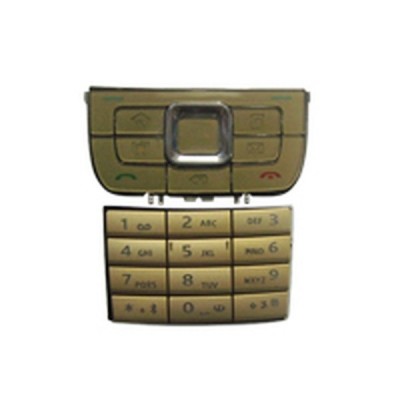 Keypad For Nokia E66 - Golden