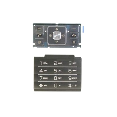 Keypad For Sony Ericsson C905 Latin Black Silver - Maxbhi Com
