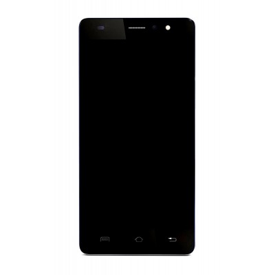 Lcd Frame Middle Chassis For Lava X50 Black By - Maxbhi Com