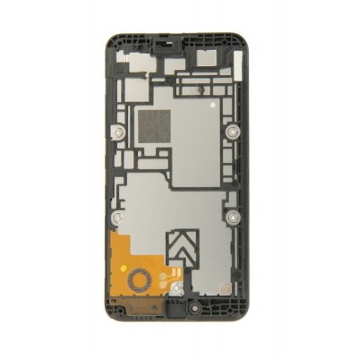 Lcd Frame Middle Chassis For Nokia Lumia 530 Dual Sim White By - Maxbhi Com