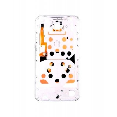 Lcd Frame Middle Chassis For Google Nexus 6 White By - Maxbhi Com