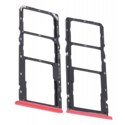 Sim Card Holder Tray For Realme C12 Red - Maxbhi Com