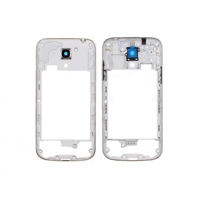 Lcd Frame Middle Chassis For Samsung Galaxy S4 Mini I9198 White By - Maxbhi Com