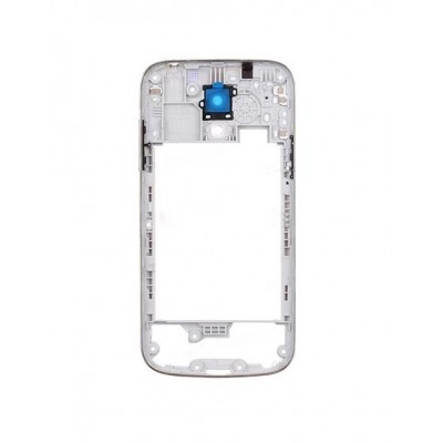 Lcd Frame Middle Chassis For Samsung Galaxy S4 Mini I9198 White By - Maxbhi Com