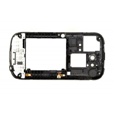 Lcd Frame Middle Chassis For Samsung Google Nexus S I9020t Black By - Maxbhi Com