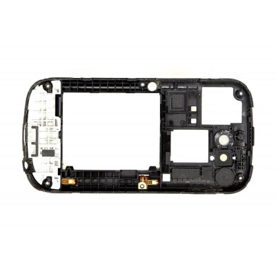 Lcd Frame Middle Chassis For Samsung Google Nexus S I9020 Black By - Maxbhi Com