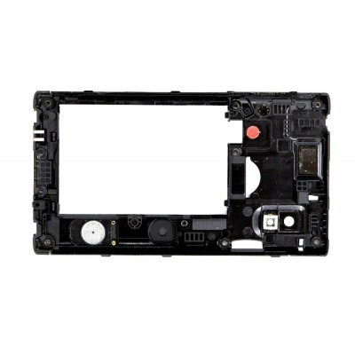 Lcd Frame Middle Chassis For Lg Optimus L5 Dual E615 White By - Maxbhi Com