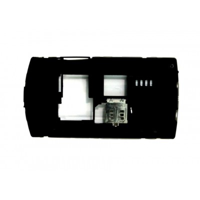 Lcd Frame Middle Chassis For Nokia Asha 205 Dual Sim Rm862 White By - Maxbhi Com