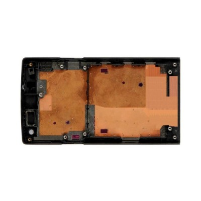 Lcd Frame Middle Chassis For Sony Xperia Sl White By - Maxbhi Com