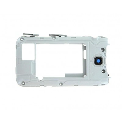 Lcd Frame Middle Chassis For Samsung C3592 With Dual Sim Silver By - Maxbhi Com