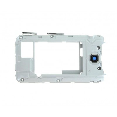 Lcd Frame Middle Chassis For Samsung C3592 With Dual Sim Black By - Maxbhi Com