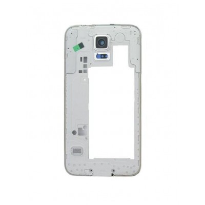Lcd Frame Middle Chassis For Samsung Galaxy S5 Cdma White By - Maxbhi Com