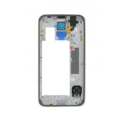 Lcd Frame Middle Chassis For Samsung Galaxy S5 Usa White By - Maxbhi Com