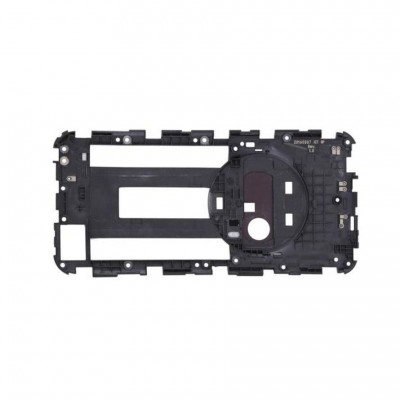 Lcd Frame Middle Chassis For Asus Zenfone Zoom Zx550 White By - Maxbhi Com