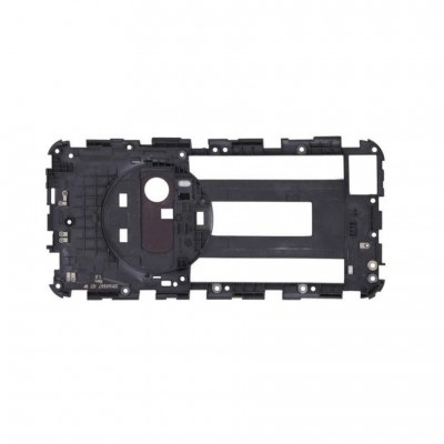 Lcd Frame Middle Chassis For Asus Zenfone Zoom Zx550 White By - Maxbhi Com