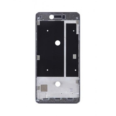 Lcd Frame Middle Chassis For Bq Aquaris U Plus Black By - Maxbhi Com