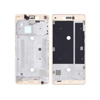 Lcd Frame Middle Chassis For Bq Aquaris U Plus Gold By - Maxbhi Com