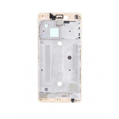 Lcd Frame Middle Chassis For Bq Aquaris U Plus Gold By - Maxbhi Com