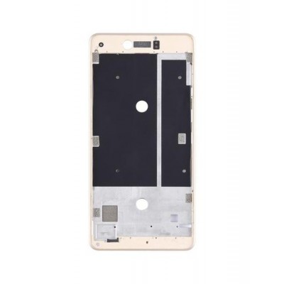 Lcd Frame Middle Chassis For Bq Aquaris U Plus Gold By - Maxbhi Com