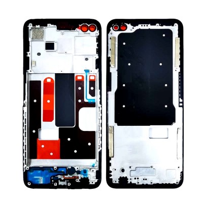Lcd Frame Middle Chassis For Oppo A92 White By - Maxbhi Com