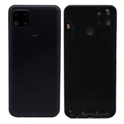 Back Panel Cover For Realme C12 Black - Maxbhi Com