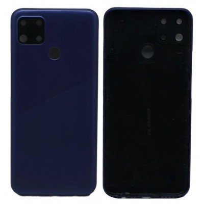 Back Panel Cover For Realme C12 Blue - Maxbhi Com