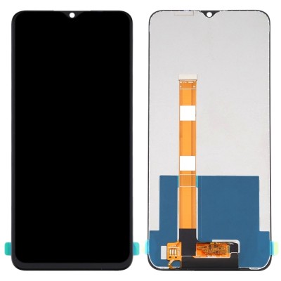 Lcd With Touch Screen For Realme C12 Silver By - Maxbhi Com