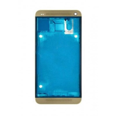 Lcd Frame Middle Chassis For Htc M7 Gold By - Maxbhi Com