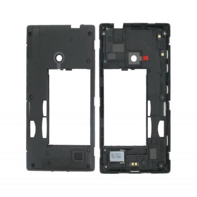 Lcd Frame Middle Chassis For Nokia Lumia 525 Yellow By - Maxbhi Com