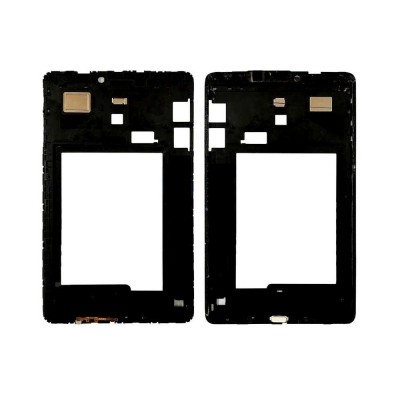 Lcd Frame Middle Chassis For Samsung Galaxy Tab E Black By - Maxbhi Com