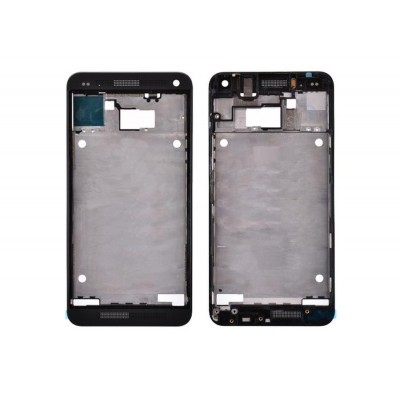 Lcd Frame Middle Chassis For Htc M7 Black By - Maxbhi Com