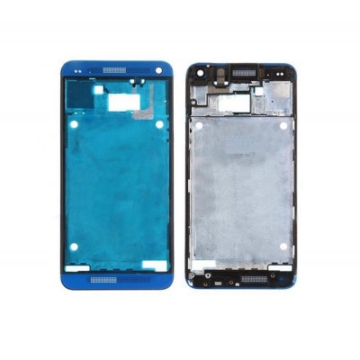 Lcd Frame Middle Chassis For Htc M7 Blue By - Maxbhi Com