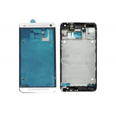 Lcd Frame Middle Chassis For Htc M7 White By - Maxbhi Com