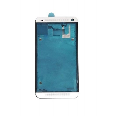 Lcd Frame Middle Chassis For Htc M7 White By - Maxbhi Com