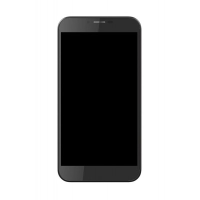 Lcd Frame Middle Chassis For Intex Aqua 4g Plus Black By - Maxbhi Com